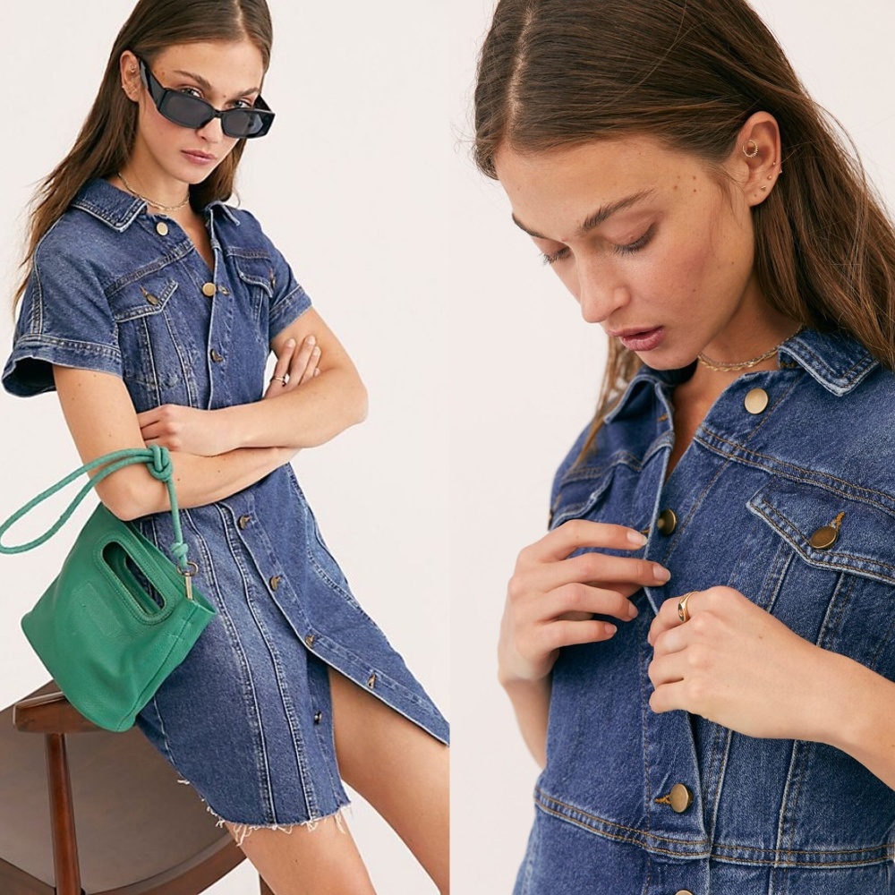 Free people The City Mini Denim Dress
